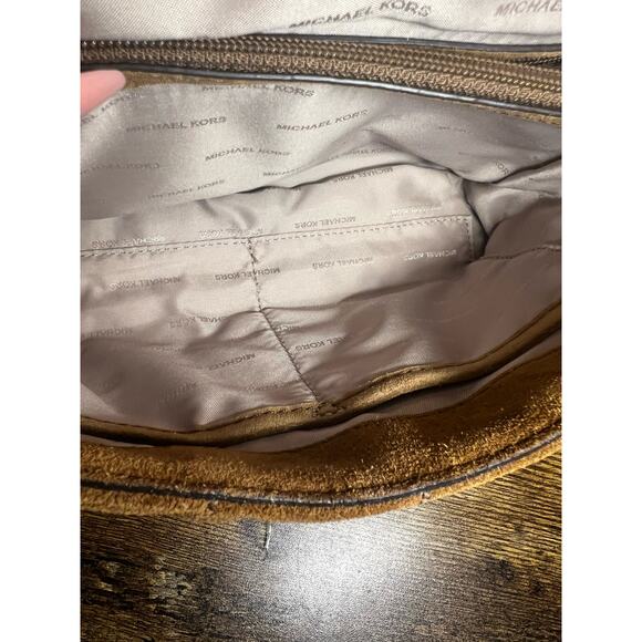 Michael Kors Sloan Quilted Suede Shoulder Bag - Picture 11 of 12